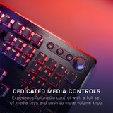 Turtle Beach Vulcan II clavier Gaming USB Allemand Noir Aluminium (brossé)/Noir, Layout DE, Roccat Titan II Brown, Taille réelle (100 %), Avec fil, USB, Clavier mécanique, LED RGB, Noir