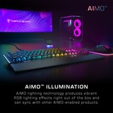 Turtle Beach Vulcan II clavier Gaming USB Allemand Noir Aluminium (brossé)/Noir, Layout DE, Roccat Titan II Brown, Taille réelle (100 %), Avec fil, USB, Clavier mécanique, LED RGB, Noir