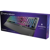 Turtle Beach Vulcan II clavier Gaming USB Allemand Noir Aluminium (brossé)/Noir, Layout DE, Roccat Titan II Brown, Taille réelle (100 %), Avec fil, USB, Clavier mécanique, LED RGB, Noir