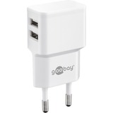 goobay Set de charge double Micro-USB 18 Watt Blanc