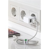 goobay Set de charge double Micro-USB 18 Watt Blanc