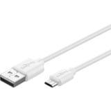 goobay Set de charge double Micro-USB 18 Watt, Chargeur Blanc