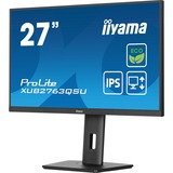 iiyama ProLite XUB2763QSU-B1 écran plat de PC 68,6 cm (27") 2560 x 1440 pixels Quad HD LED Noir Moniteur  Noir (Mat), 68,6 cm (27"), 2560 x 1440 pixels, Quad HD, LED, 2 ms, Noir