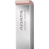 ADATA UR350-64G-RSR/BG, Clé USB Nickel/Marron