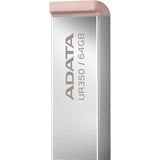 ADATA UR350 lecteur USB flash 64 Go USB Type-A 3.2 Gen 1 (3.1 Gen 1) Marron, Clé USB Nickel/Marron, 64 Go, USB Type-A, 3.2 Gen 1 (3.1 Gen 1), 100 Mo/s, Sans capuchon, Marron