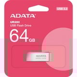 ADATA UR350 lecteur USB flash 64 Go USB Type-A 3.2 Gen 1 (3.1 Gen 1) Marron, Clé USB Nickel/Marron, 64 Go, USB Type-A, 3.2 Gen 1 (3.1 Gen 1), 100 Mo/s, Sans capuchon, Marron