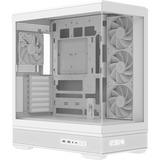 Aerocool  boîtier midi tower Blanc | 2x USB-A | 1x USB-C | RGB | Window