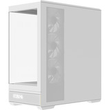 Aerocool  boîtier midi tower Blanc | 2x USB-A | 1x USB-C | RGB | Window