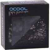 Alphacool 17471 pièce et accessoire pour systèmes de refroidissement d'ordinateurs Raccord, Connexion Noir (Mat), Raccord, Laiton, Noir, 1/4", 20 mm, 2,2 cm
