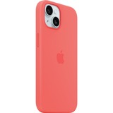 Apple Coque en silicone avec MagSafe pour iPhone 15, Housse/Étui smartphone Rouge vif