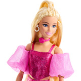  Barbie Deluxe Style en tenue métallique rose, Poupée 