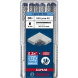 Bosch Expert Foret SDS plus-7X, Perceuse Marteau perforateur, Hammer drill bit, 6 mm, 115 mm, Béton, pierre, 5 cm