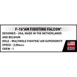COBI F-16AM Fighting Falcon, Jouets de construction 