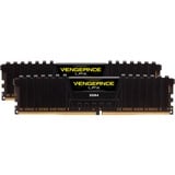 Corsair 64 Go DDR4-3600 Kit, Mémoire vive Noir, CMK64GX4M2D3600C18, Vengeance LPX, XMP