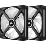 Corsair iCUE LINK QX140 RGB Starter kit ventilateurs de boîtier Noir, 2 pièces, 140 x 140 x 25 mm, PWM