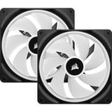 Corsair iCUE LINK QX140 RGB Starter kit ventilateurs de boîtier Noir, 2 pièces, 140 x 140 x 25 mm, PWM