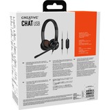 Creative Chat USB, Casque/Écouteur Noir
