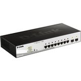 D-Link DGS-1210-08P/E, Switch Argent/Noir