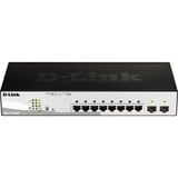 D-Link DGS-1210-08P/E, Switch Argent/Noir