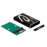 DeLOCK Boîtier externe SuperSpeed USB pour SSD mSATA, Boîtier disque dur Noir