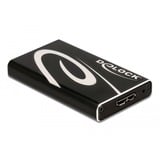 DeLOCK Boîtier externe SuperSpeed USB pour SSD mSATA, Boîtier disque dur Noir
