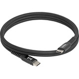 DeLOCK Câble USB-C 2.0 avec gaine textile magnétique Noir