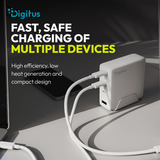 Digitus Chargeur USB GaN 140W, 3x USB-C, 1x USB-A 3x USB-C, 1x USB-A