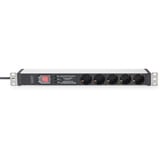 Digitus DN-95433, Multiprise Noir/en aluminium