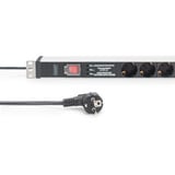 Digitus DN-95433, Multiprise Noir/en aluminium