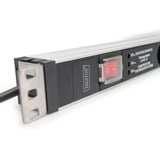 Digitus DN-95433, Multiprise Noir/en aluminium