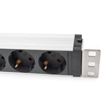 Digitus DN-95433, Multiprise Noir/en aluminium