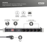 Digitus DN-95433, Multiprise Noir/en aluminium