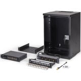 Digitus Kit réseau SOHO Pro 10" 315x300 mm (LxP), Armoire informatique Noir