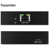Digitus Set d'extension CAT USB 3.2 Gen1, 5Gbps, 100 mètres, Rallonge USB Noir
