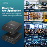 Digitus Set d'extension CAT USB 3.2 Gen1, 5Gbps, 100 mètres, Rallonge USB Noir