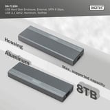 Digitus USB M.2 SSD, Boîtier disque dur Aluminium