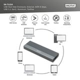 Digitus USB M.2 SSD, Boîtier disque dur Aluminium