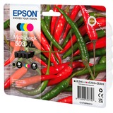 Epson 503XL cartouche d'encre 4 pièce(s) Original Rendement élevé (XL) Noir, Cyan, Magenta, Jaune Rendement élevé (XL), Noir, Cyan, Magenta, Jaune, 9,2 ml, 6,4 ml, 4 pièce(s), Multi pack
