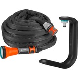 GARDENA Tuyau Liano™ 15 m + support TapFix Gris/Orange, avec support
