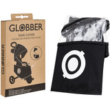GLOBBER EXPLORER TRIKE Protection contre la pluie, Bâche Noir/transparent