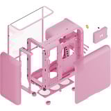 HYTE  boîtier midi tower Rose clair | 2x USB-A | 1x USB-C | Window