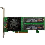 HighPoint SSD7502 contrôleur RAID PCI Express x16 3.0, 4.0 14 Gbit/s M.2, PCI Express x16, 3.0, 4.0, 0, 1, 14 Gbit/s, Low Profile MD2 Card