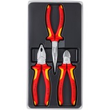 KNIPEX Jeu Électricien 00 20 12, Set de pinces Rouge, Jaune, 170 mm, 40 mm, 370 mm, 960 g, 3 outils