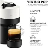 Krups Vertuo Pop XN9201 Entièrement automatique Cafetière à dosette 0,56 L, Machine à capsule Noir/Blanc, Cafetière à dosette, 0,56 L, Capsule de café, 1500 W, Noir, Blanc