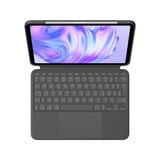Logitech Combo Touch clavier Graphite, Layout DE (QWERTZ), Mécanique des ciseaux, 80% (TKL)