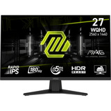 MSI MAG 274QF écran plat de PC 68,6 cm (27") 2560 x 1440 pixels Wide Quad HD LCD Noir Moniteur gaming  Noir, 68,6 cm (27"), 2560 x 1440 pixels, Wide Quad HD, LCD, 0,5 ms, Noir