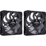 Noctua NF-A12x25 G2 PWM Sx2-PP ventilateurs de boîtier Noir, 2 pièces, 120 x 120 x 25 mm