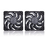 Noctua NF-A12x25 G2 PWM Sx2-PP ventilateurs de boîtier Noir, 2 pièces, 120 x 120 x 25 mm