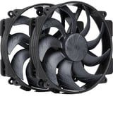 Noctua NF-A14x25r G2 PWM Sx2-PP chromax.black ventilateurs de boîtier 2 pièces, 140 x 140 x 25 mm
