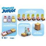 PLAYMOBIL Junior - Stand de marché bio et chariot élévateur, Jouets de construction 71691